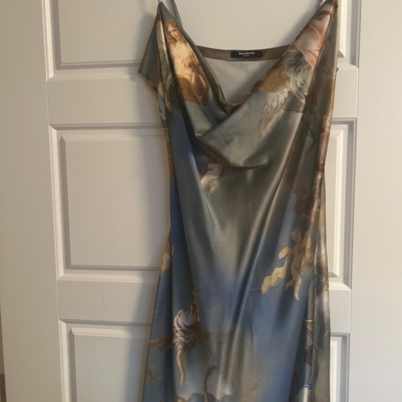 Balmain satin sky mini dress - Picture 4 of 7